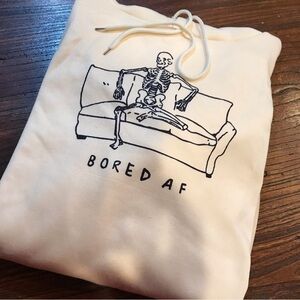 💀Bored Skeleton Yellow Hoodie